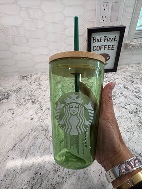 Starbucks Matcha Collection Glass Cold Cup 16 oz. New with tag. Hard to find!